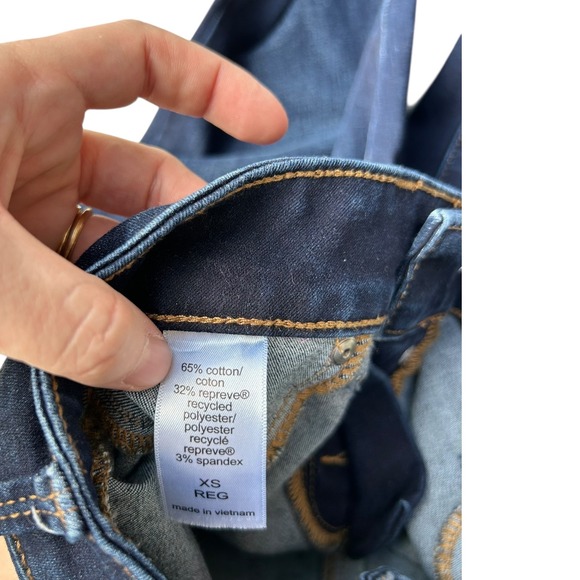 Maurices Womens Dark‎ Wash Button Fly High Rise Skinny Jeans XS REG - Picture 4 of 9